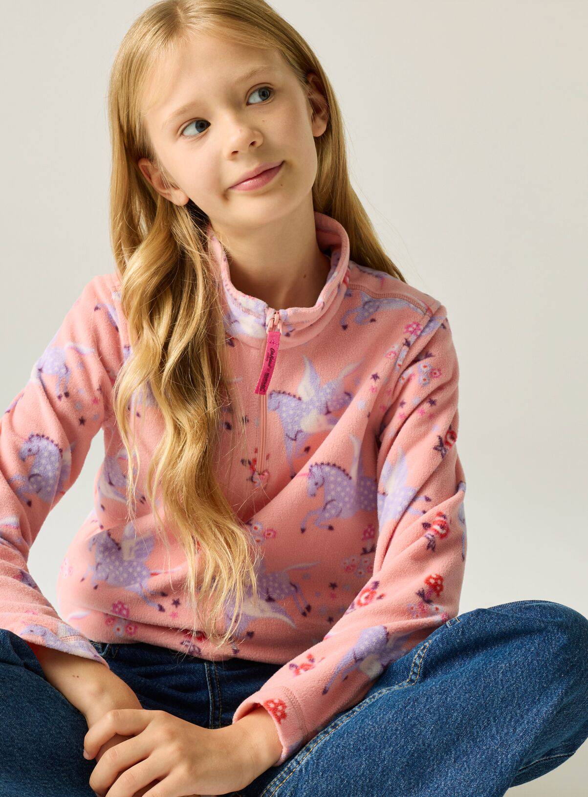 REGATTA Cath Kidston Junior Half Zip Fleece 3-4 Years - Image 1
